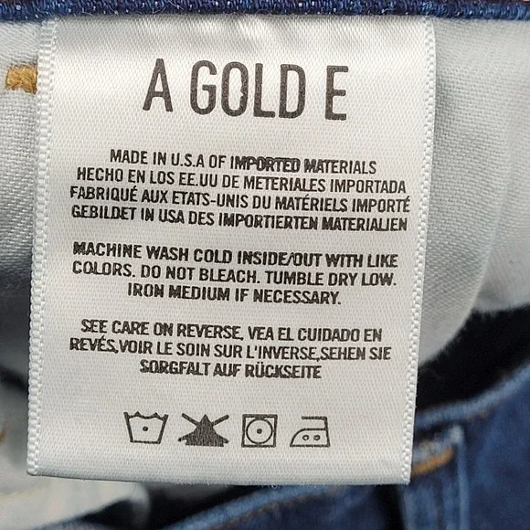 AGOLDE Denim Jeans Womens Size 30 Distressed Ripped Knee Blue Wash - Picture 3 of 12